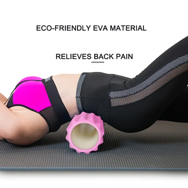 Yoga Column Foam Fitness Muscle Training Pilates Sports Massage Foam Roller Grid Trigger Point Therapy Home Gym Exercise - Image 4